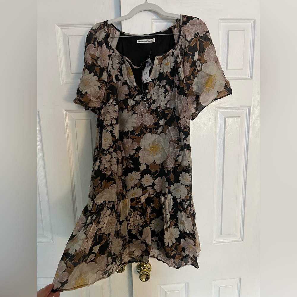 Abercrombie & Fitch Black Floral Dress